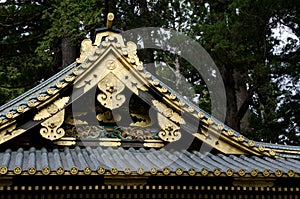 Upper part of a Tosho-gu Shrine.