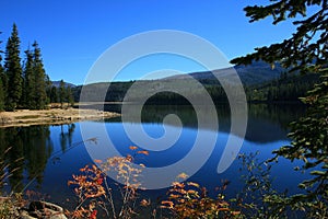 Upper Payette Lake in the fall