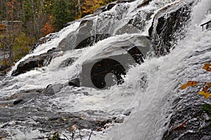 Upper Peninsula of Michigan Bond Falls in Autumn