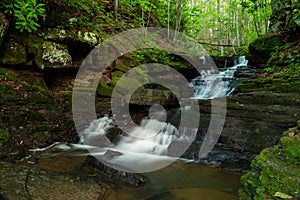 Upper Pipestem Falls - Scenic Waterfall - West Virginia