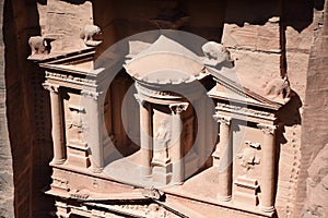 Upper Portion of Petra Treasury Facade
