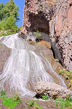 Upper stage of waterfall in Jermuk, Armenia.