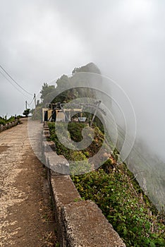 Upper station of former Teleferico do Larano cableway in Madeira photo