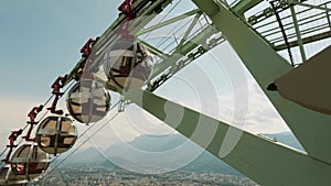 Upper station of Telepherique de Grenoble Bastille or Crenoble's cable car, also known as Les bulles or the bubbles photo
