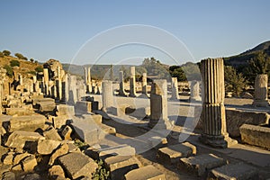 Upper Street ancient city of Ephesus.