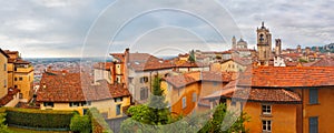 Upper town Citta alta, Bergamo, Lombardy, Italy