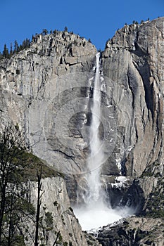Upper Yosemite Fall in the famous Yosemite