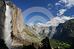 Upper Yosemite Falls and Yosemite Valley photo