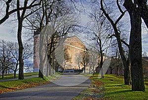 Uppsala 16th century castle in autumn