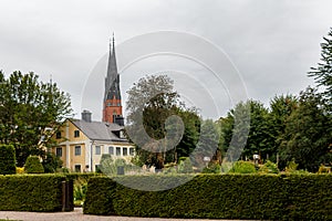 Uppsala's main landmark - The Cathedral (Uppsala domkyrka) and C