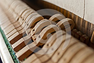 Upright black piano hammer