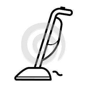 Upright vacuum cleaner. Vector illustration decorative design