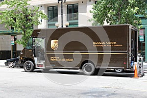 UPS delivery truck