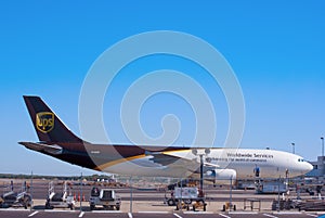 UPS plane on tarmac