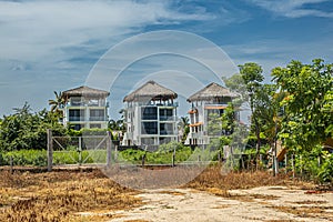 Upscale apartments along Playa Larga, Zihuatanejo, Mexico photo