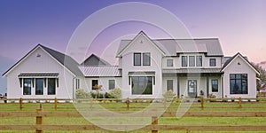 Upscale Canadian Country Modern Farmhouse Fraser Valley Home Residence House Dwelling Custom Deluxe Exterior Design