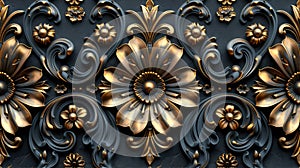 upscale damask pattern, boasting refined earth-tone colors, designed to create a seamless and sophisticated background