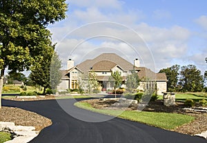 Upscale Home New Paved Driveway