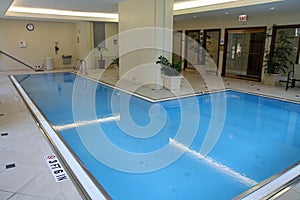 Upscale indoor swimming pool