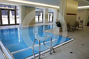 Upscale indoor swimming pool