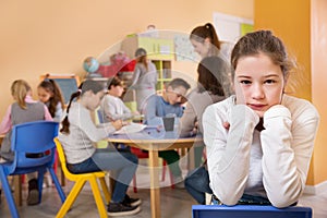 Decepcionado en aula sobre el alumnos 