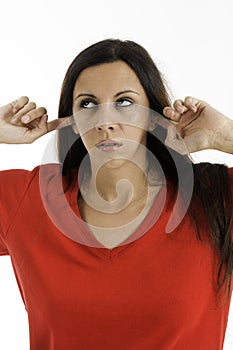 Upset Woman - Not listening photo