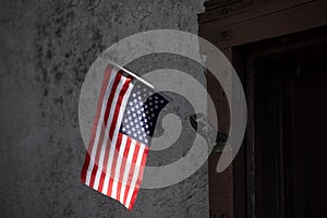 Upside-down flag as a sign of political protest