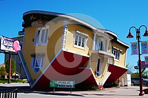 Upside Down House in Clifton Hill, Niagara Falls