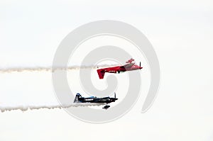 upside down stunt plane