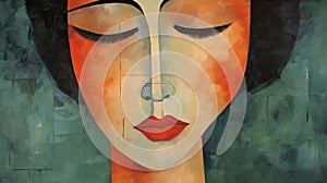 Upside Down Video Art A Cubist Painting Inspired By Amedeo Modigliani