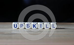 Upskill word cubes photo