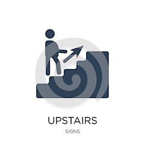 upstairs icon in trendy design style. upstairs icon isolated on white background. upstairs vector icon simple and modern flat
