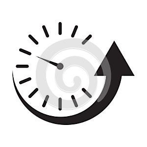Uptime and downtime icon vector for your website design, logo, app, UI. illustration, EPS10 photo