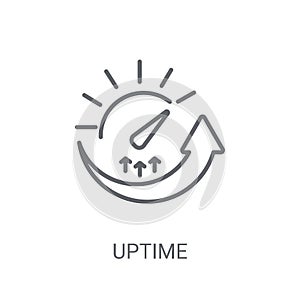 Uptime icon. Trendy Uptime logo concept on white background from photo