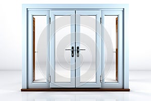 Upvc Casement Doors on white background photo