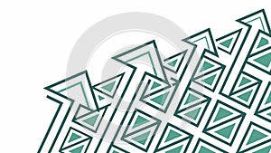 Upward Arrows Pattern Vector, Growth and Progress Abstract Design, vector design Generative AI