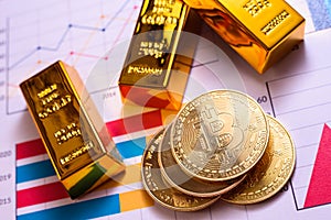 Upward evolution of bitcoin against the US dollar, in a crazy bull run