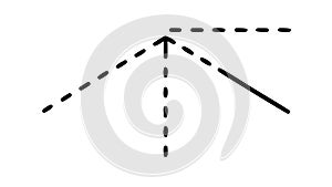 Upward Trend Chart: Growth & Analytics Vector Graphic, vector design Generative AI