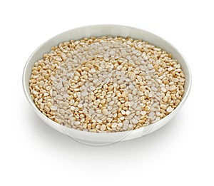 Urad dal in a small dish