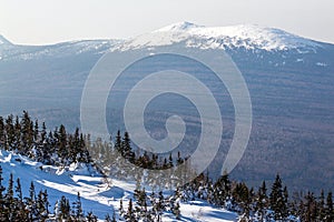 Ural mountains in winter