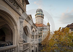 Urania Sternwarte Observatory and Amtshaus building - Zurich, Switzerland