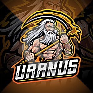 Uranus god esport mascot logo design