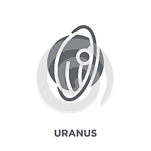 Uranus icon from Astronomy collection.