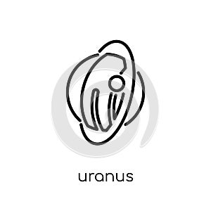 Uranus icon from Astronomy collection.