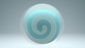 Uranus Rotating Seamless Looping Isolated 4K with Luma Matte