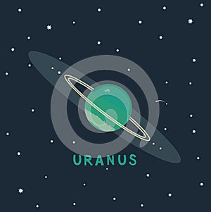 URANUS space view illustration