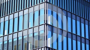 Urban abstract - windowed wall of office building.