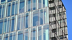 Urban abstract - windowed wall of office building.