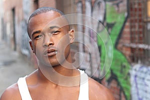 Urban African American Handsome Man
