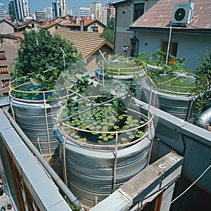 Urban Agriculture in Water Tanks